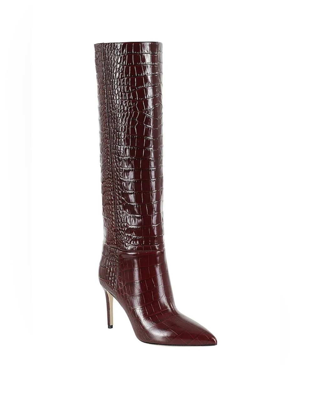 Paris Texas Croc Boot - Burgundy